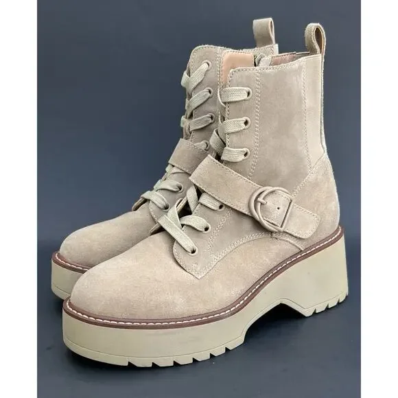 BLONDO Grayce Waterproof Lace-Up Buckled Ankle Booties Women's Size 8.5 US - Picture 2 of 12